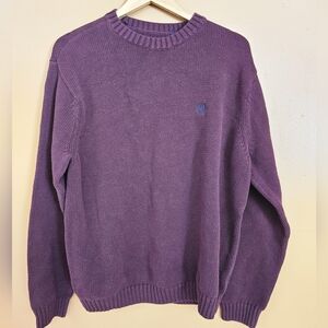 Chaps Men's Rich Purple Crewneck Sweater